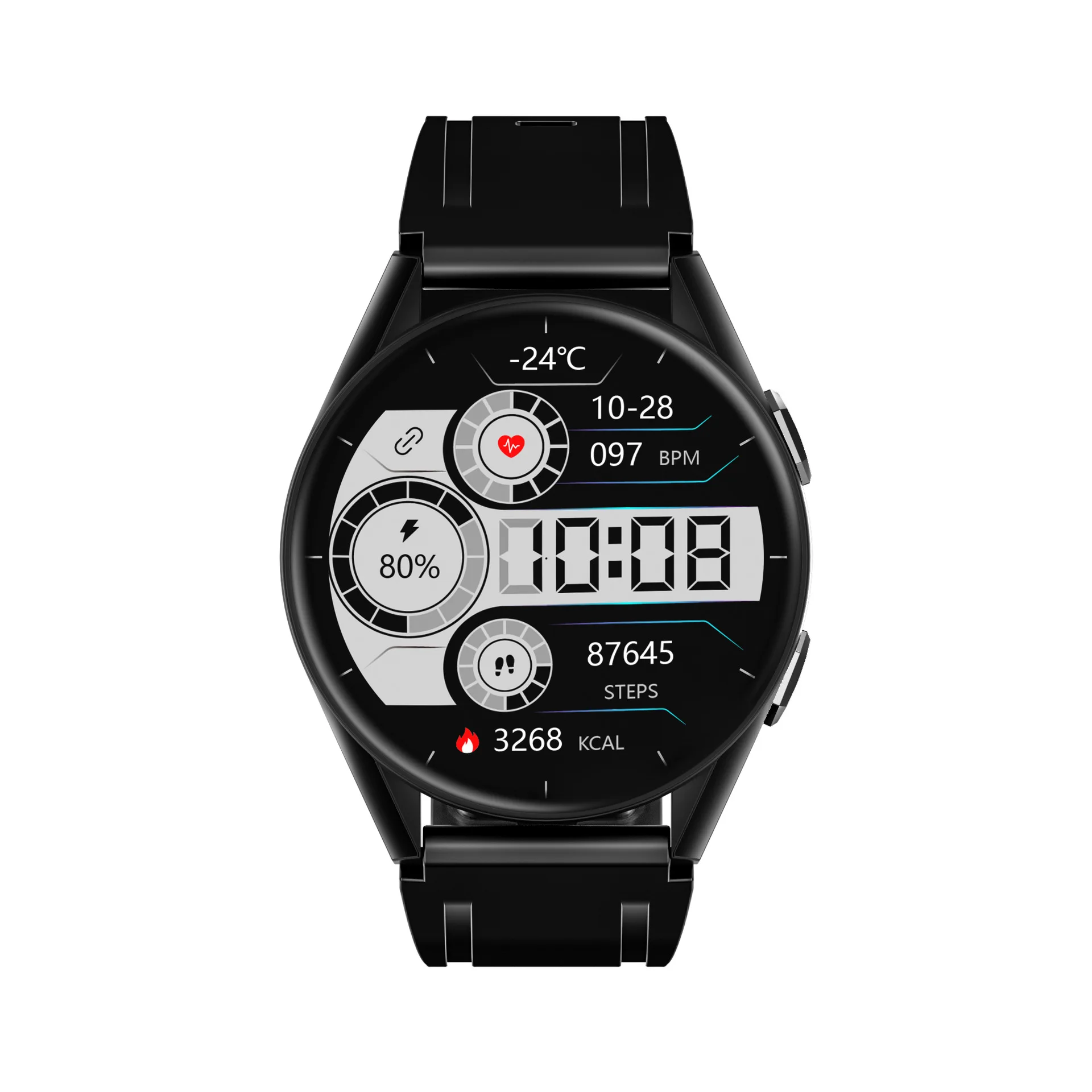 2022 Hi-Q Body Monitor H01 watch Full-time Heart Rate Blood Pressure Sports Fitness Watch