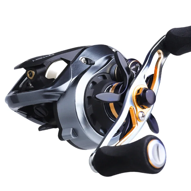Vikinger Reel BaitCast New Wide Angle Triangle Line Guide Fishing Reels Fish Catching Alarm System BaitCasting Reel Saltwater