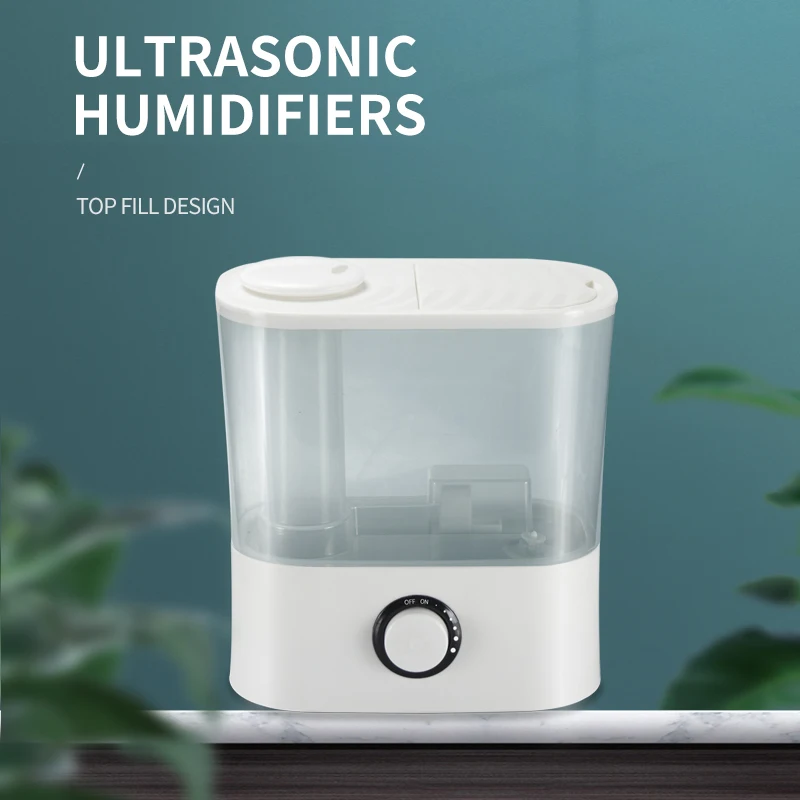 Home Small Appliances White Large 4L Water Tank Air Humidifier Personal Portable Diffuser Humidifier Spray Mist Humidifier