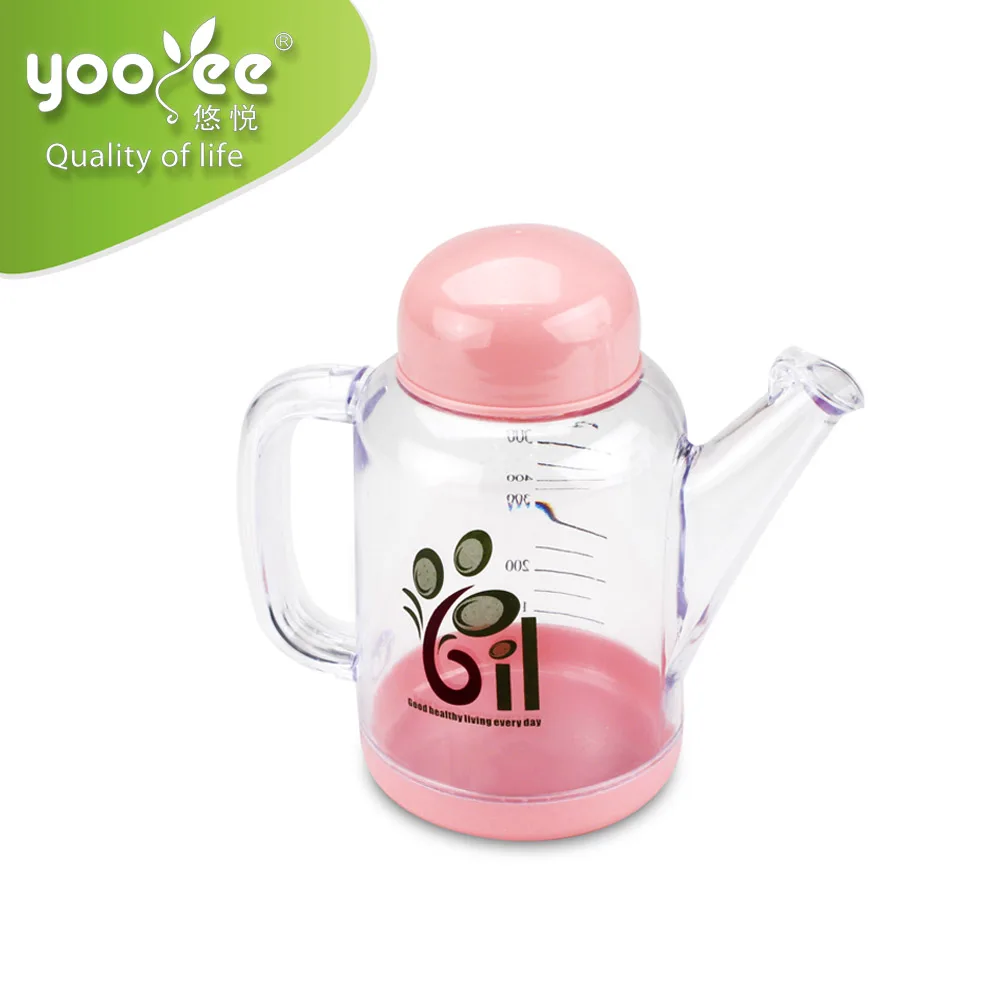 1050ml Plastic Large Size Cooking Oil Pot with Degree Scale