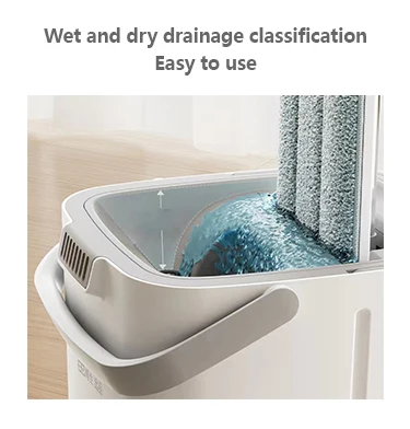 Scraping lazy music mop household  indoor wet and dry dual use flat mop free hand wash flat mopping artifact