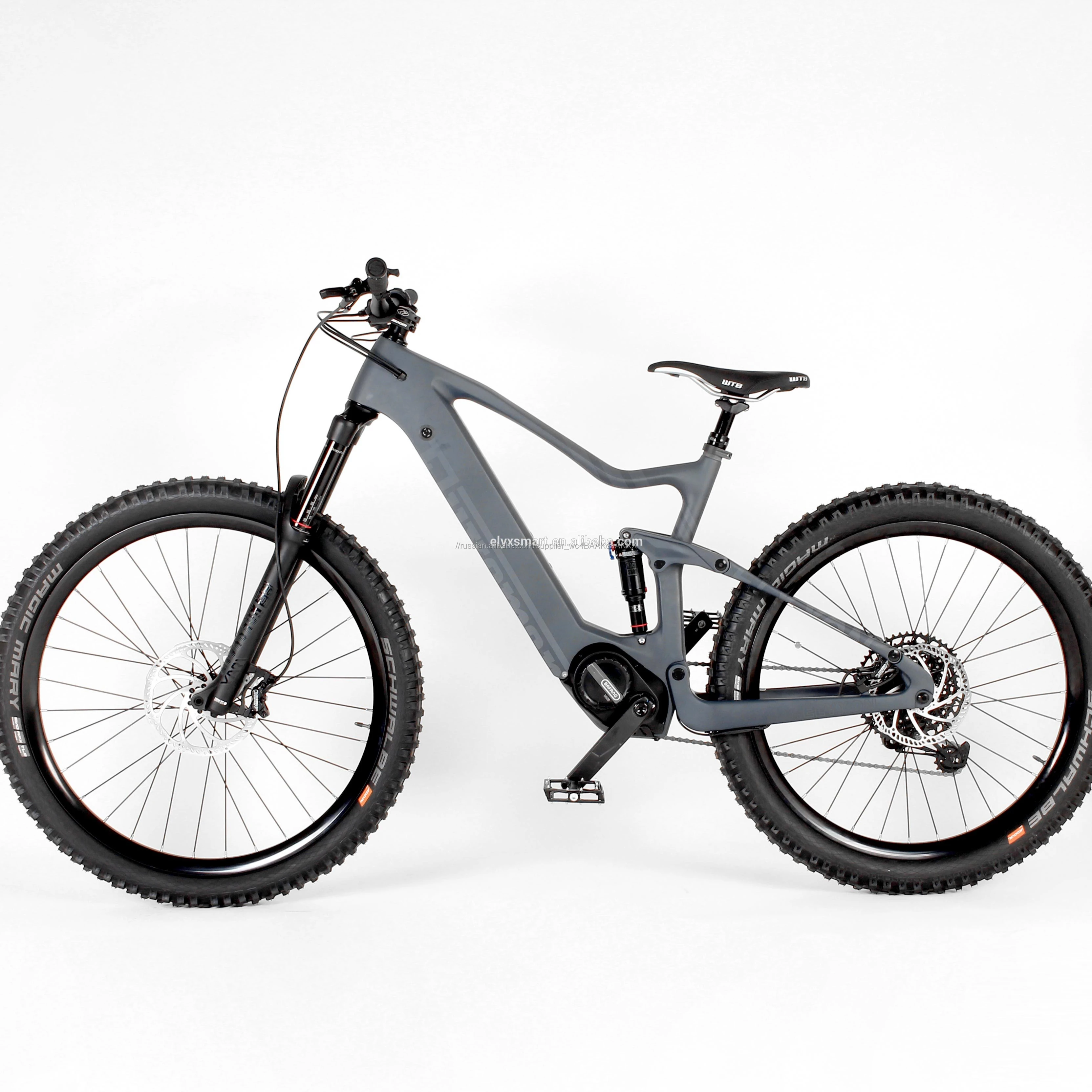 Elyx Смарт 2020 Новый углерода легкий вес MTB электрические велосипеды Enduro 48V Bafang Mid мотор полный Подвеска