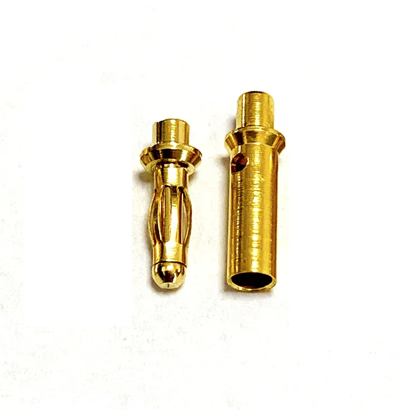 brass custom gold plated 2mm banana plug mini type round medical battery connector pin terminal