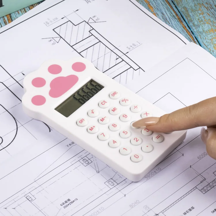 8 digits rubber button small shape claw appearance calculator electronic calculator pocket calculator