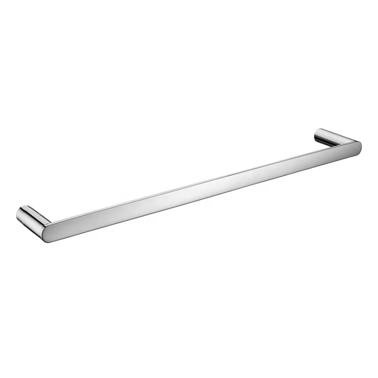 304 stainless steel Round Single Towel Rail Wall Mounted Bathroom Towel Rack Holder Towel Bar Chrome Wholesale
