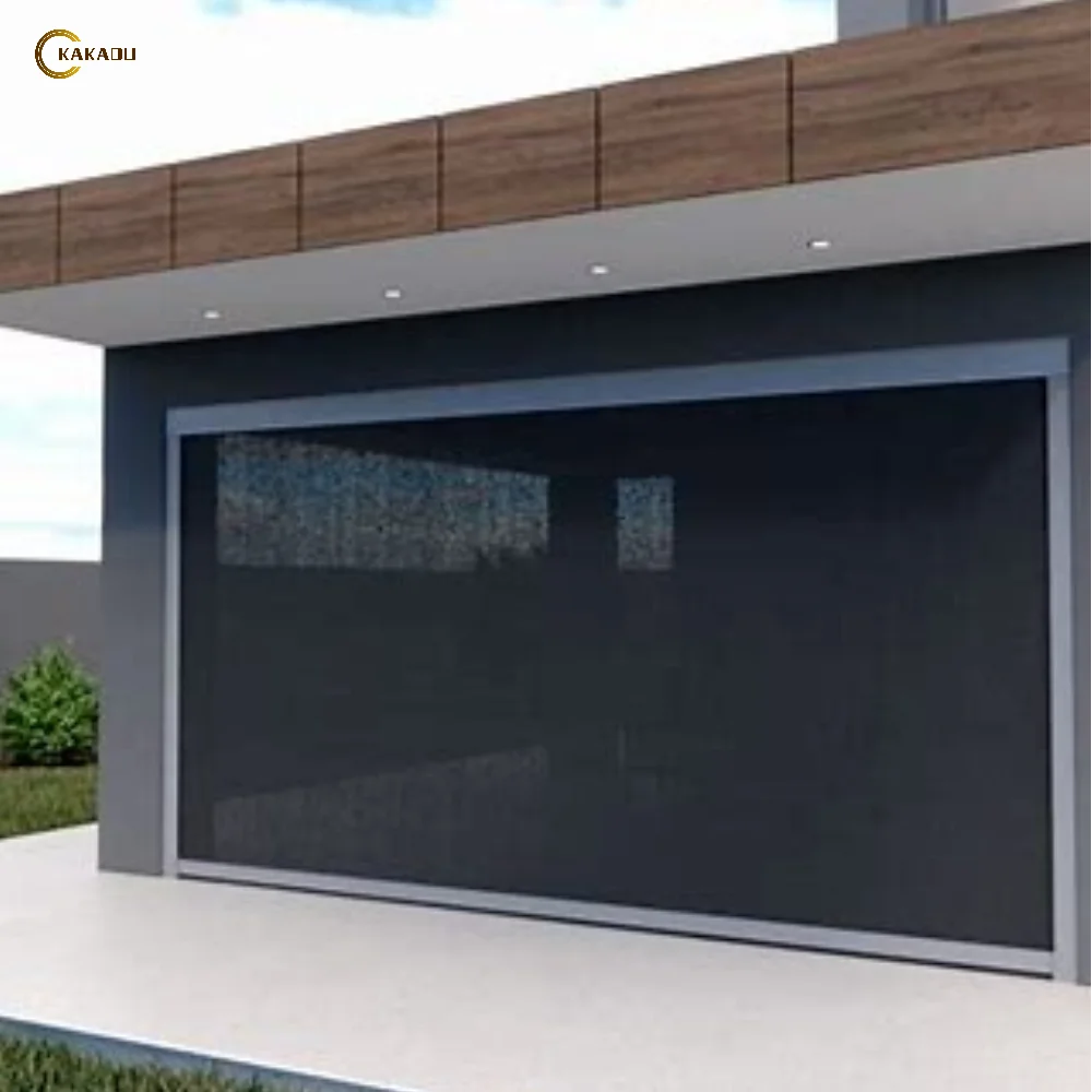 KAKADU Motorized Outdoor Sun Shading Electric Zip Screen Wide Blade Balcony Blinds & Shades for Balconies