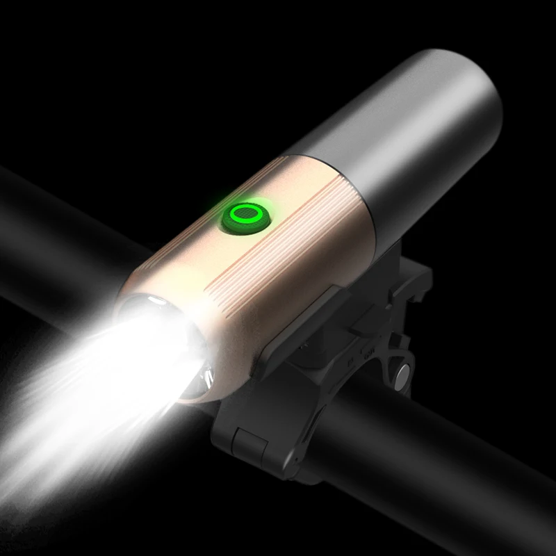 New Arrival Customized Color Bicycle Front Light Waterproof Replace Battery Design Rechargeable LED Bike Light