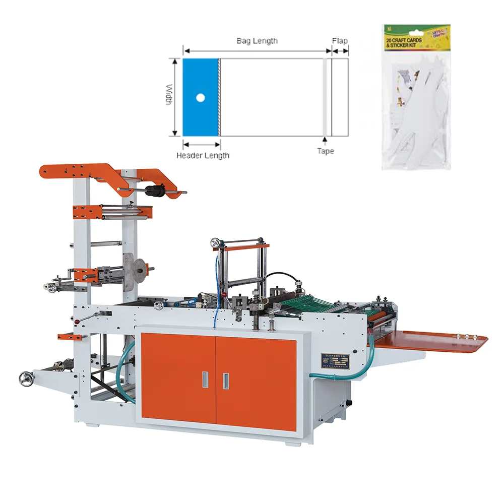 plastic adhesive shopping bag making machine polypropylene bag making machine side seal bopp opp making machine