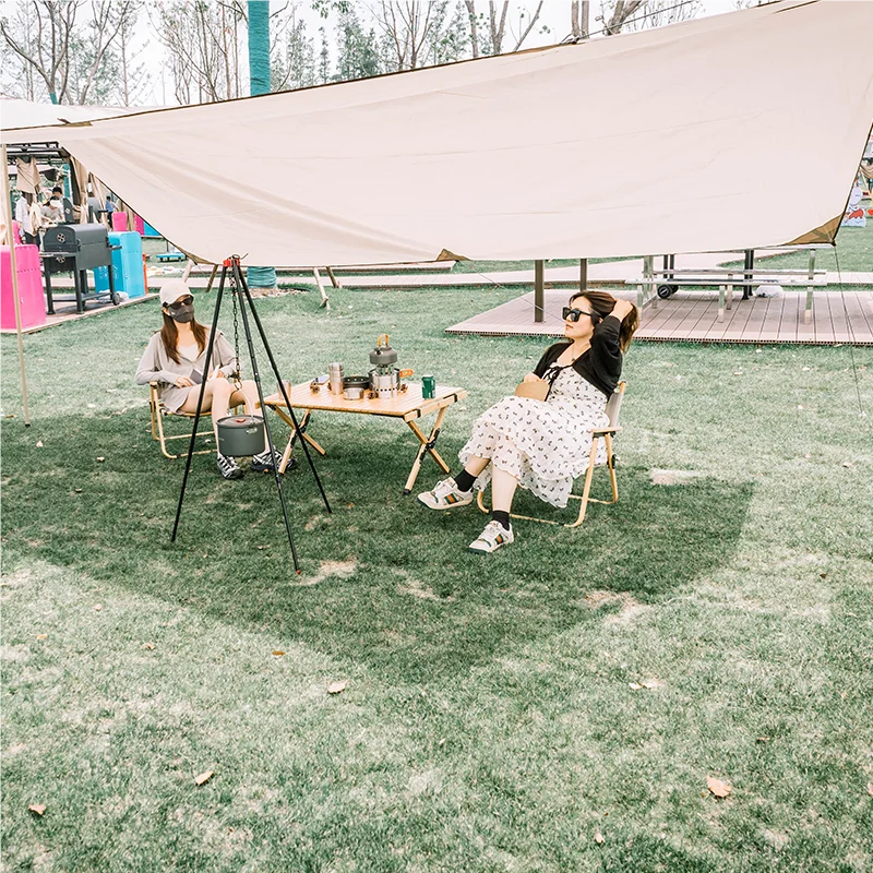 Manufacture Wholesale Waterproof Awning Camping Pergola Camp Tent Hexagonal Rectangle Oxford Cloth Canopy Travel Portable