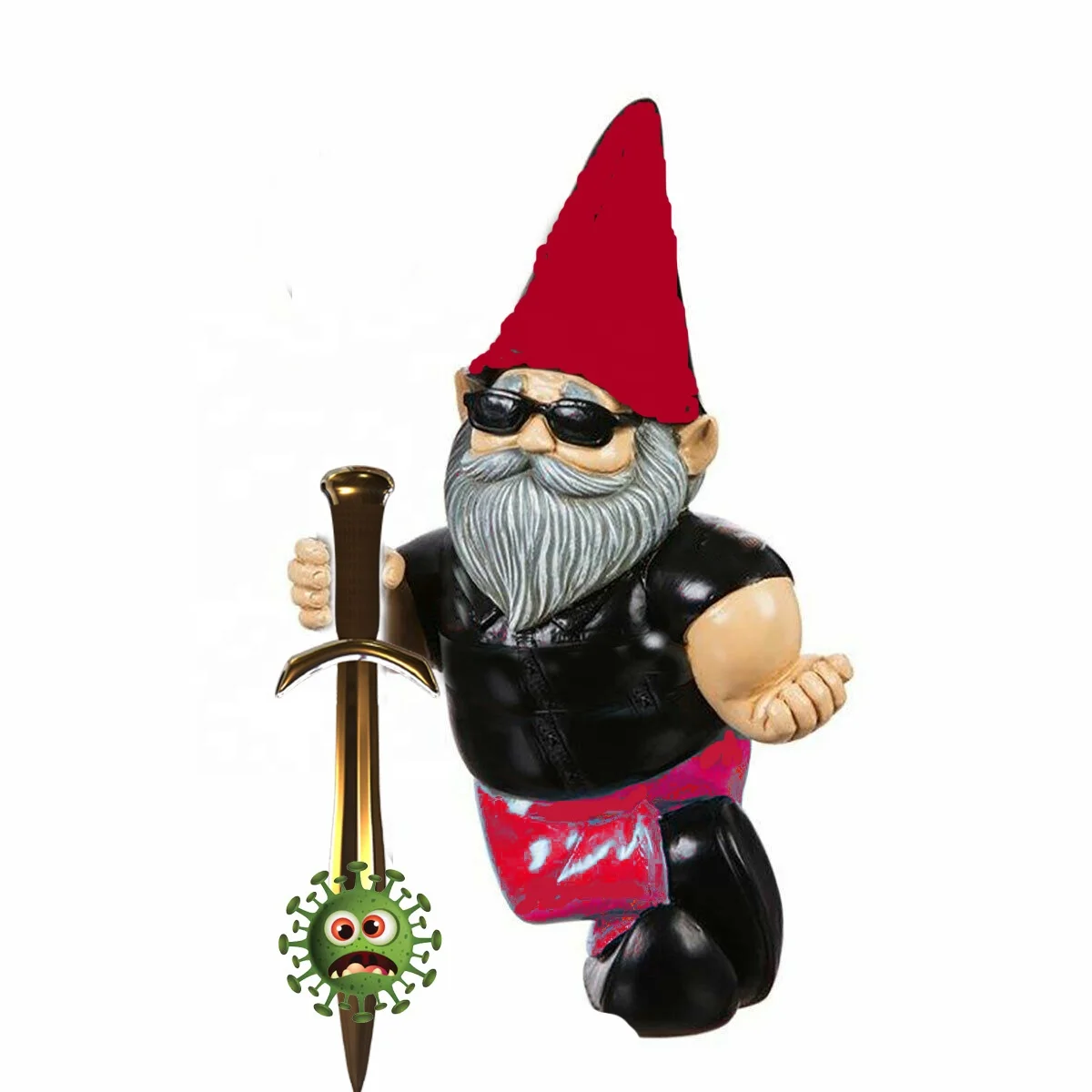2021 virus killer gnome,garden decor,resin statue,gift,figurne,lawn ornaments.