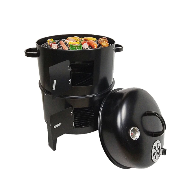 ALIKER BBQ Grill Barbeque Grill Wholesale Portable Barbecue Smoker Meat Vertical Smoker