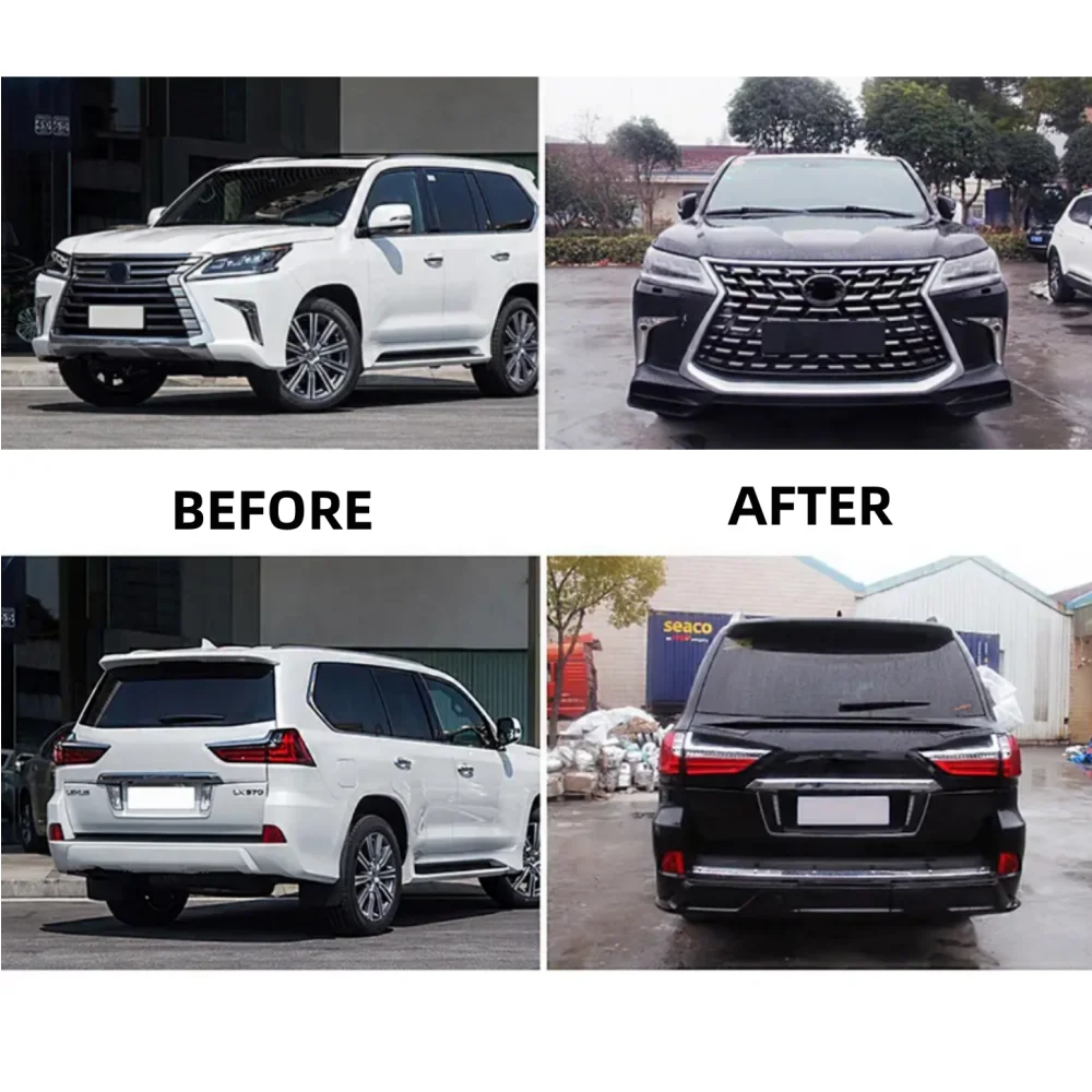 LX570 2021 TD BODYKIT facelift upgrade to TRD style front rear bumper grille For Lexus LX570 2016-On