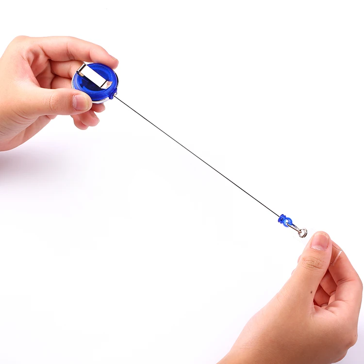 
3.5cm Round Plastic Badge Reel Retractable id Badge Reel Badge Holder Reel 