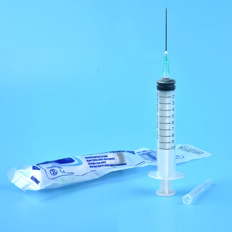 
0.5ml 1ml 2ml 3ml 5ml 10ml 20ml 50ml Disposable Plastic medical syringes with needles 