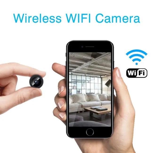  Лидер продаж на Amazon простая установка 1080*720P шпионская Скрытая портативная Wi-Fi камера внутренняя мини-камера