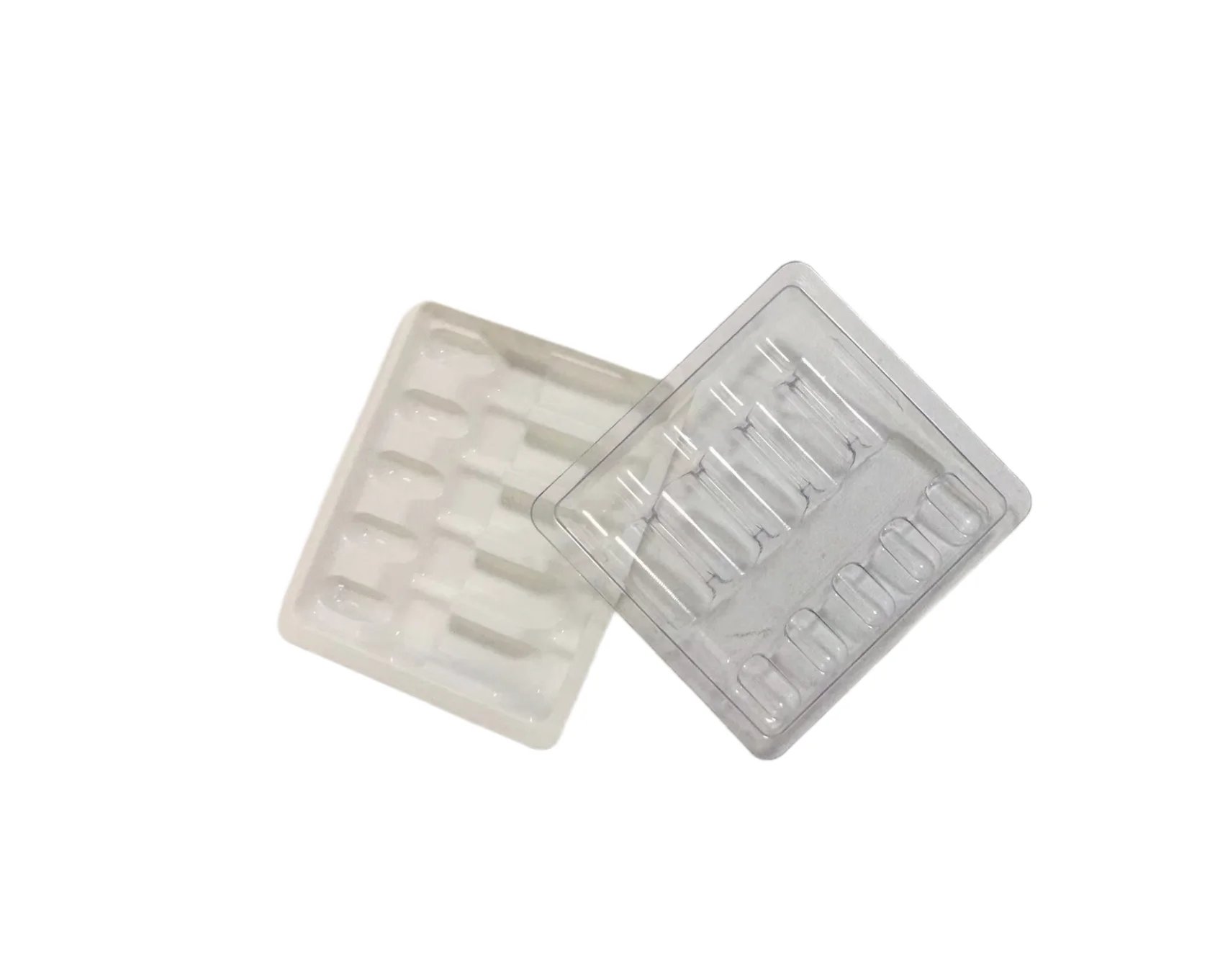 1ml/2ml/3ml/5ml/10ml medical ampoule glass blister plastic packaging tray for ampoule & vial