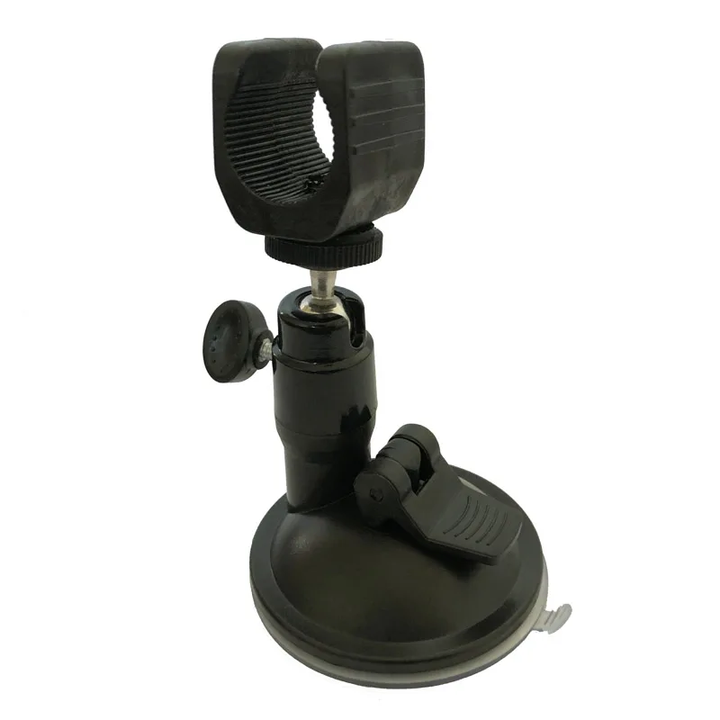 Strong 65mm sucker suction cup with u clamp for flashlight 22-27mm diameter