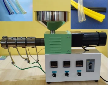 sj35 mini  extruder TPU side by side medical catheter production line