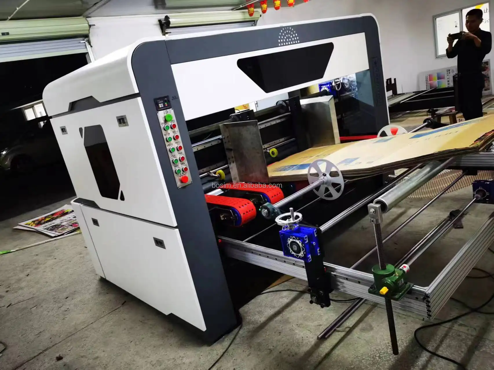 Automatic Carton Box Paper Printer Factory direct High Speed Corrugated Cardboard Printing Machine Multi-color Inkjet Printer