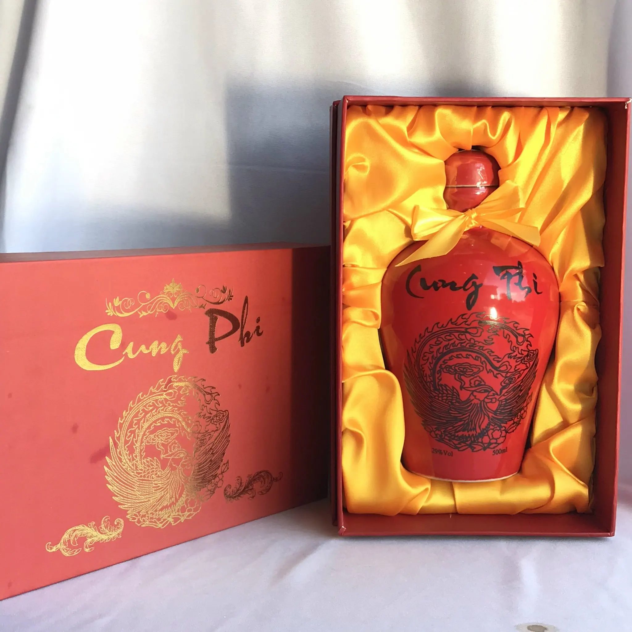 Cung Phi Whisky Bottle With Alcoholic Beverage Grains And Herbs Compound Distilled