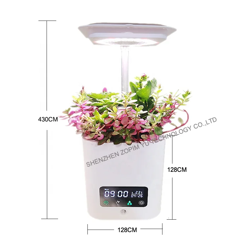 
Factory Wholesale Creative Gift Customize Self Watering Mini Portable Desk Humidification Lazy Smart FlowerPot Music Flower Pots 