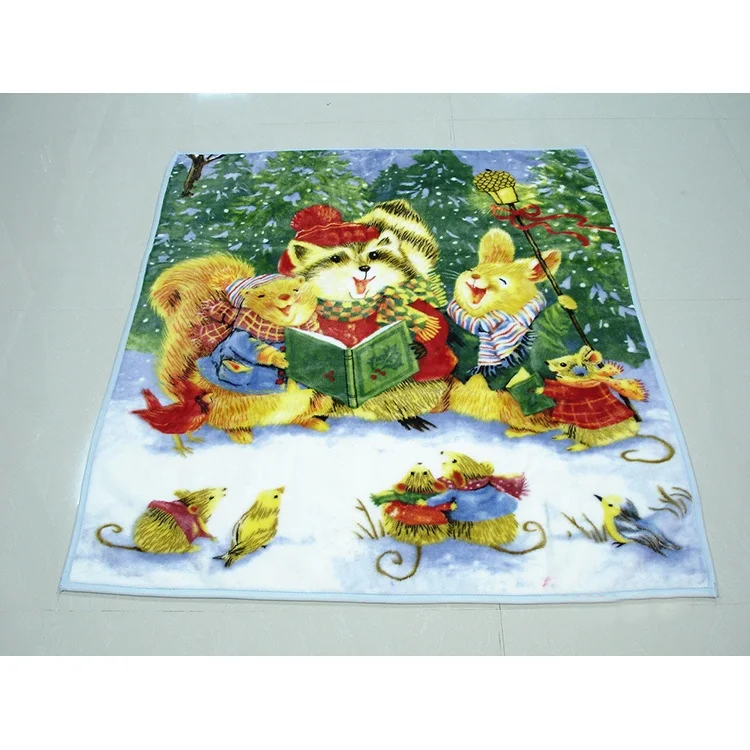
Stock Wholesale 3d Animal Patterns Winter Warm Animal Printed Mink Blanket 