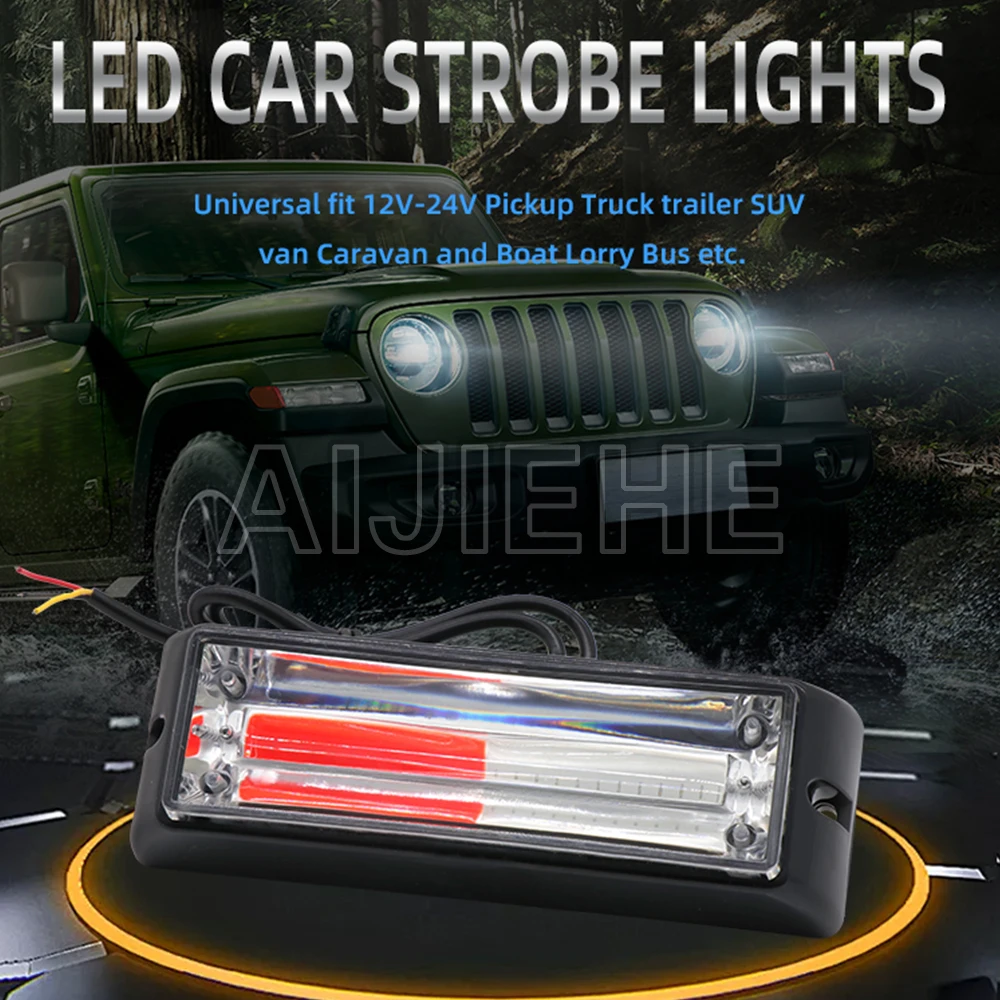 Hot Sale COB Car Truck 12V Emergency Warning Light Strobe LED Flashing Warning Light