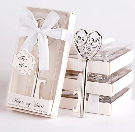 Key to My Heart Style Wine Bottle Opener Return Gifts Wedding Gifts For Guests