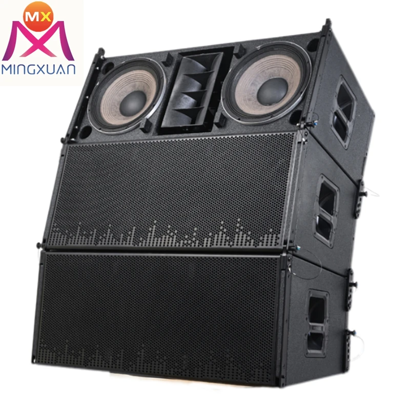 dual 12 inch High performance 3-way passive line array loudspeaker concert stage performance