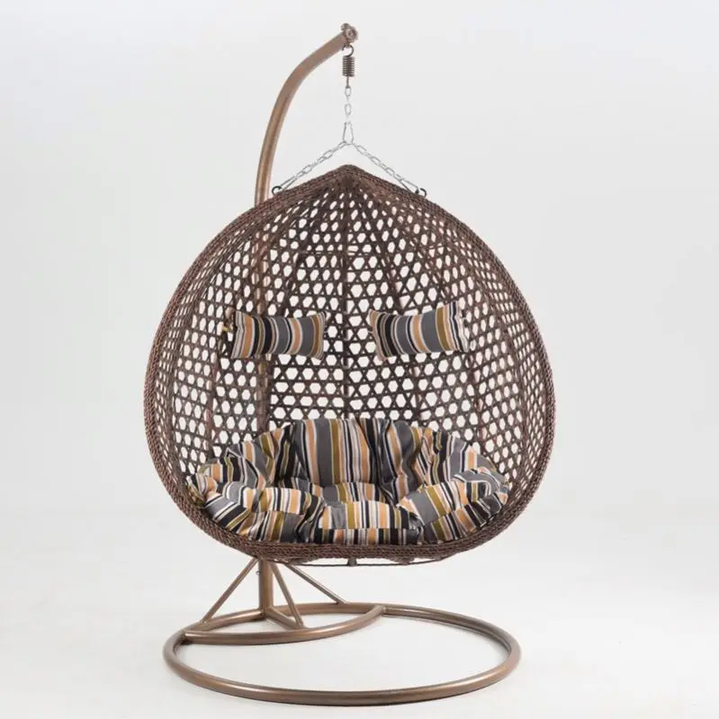 3D Max China Patio wicker bird nest/Teardrop Hanging Celling Double Egg Rattan Chair Swings