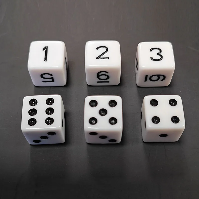 Custom OEM transparent and polygonal dice games