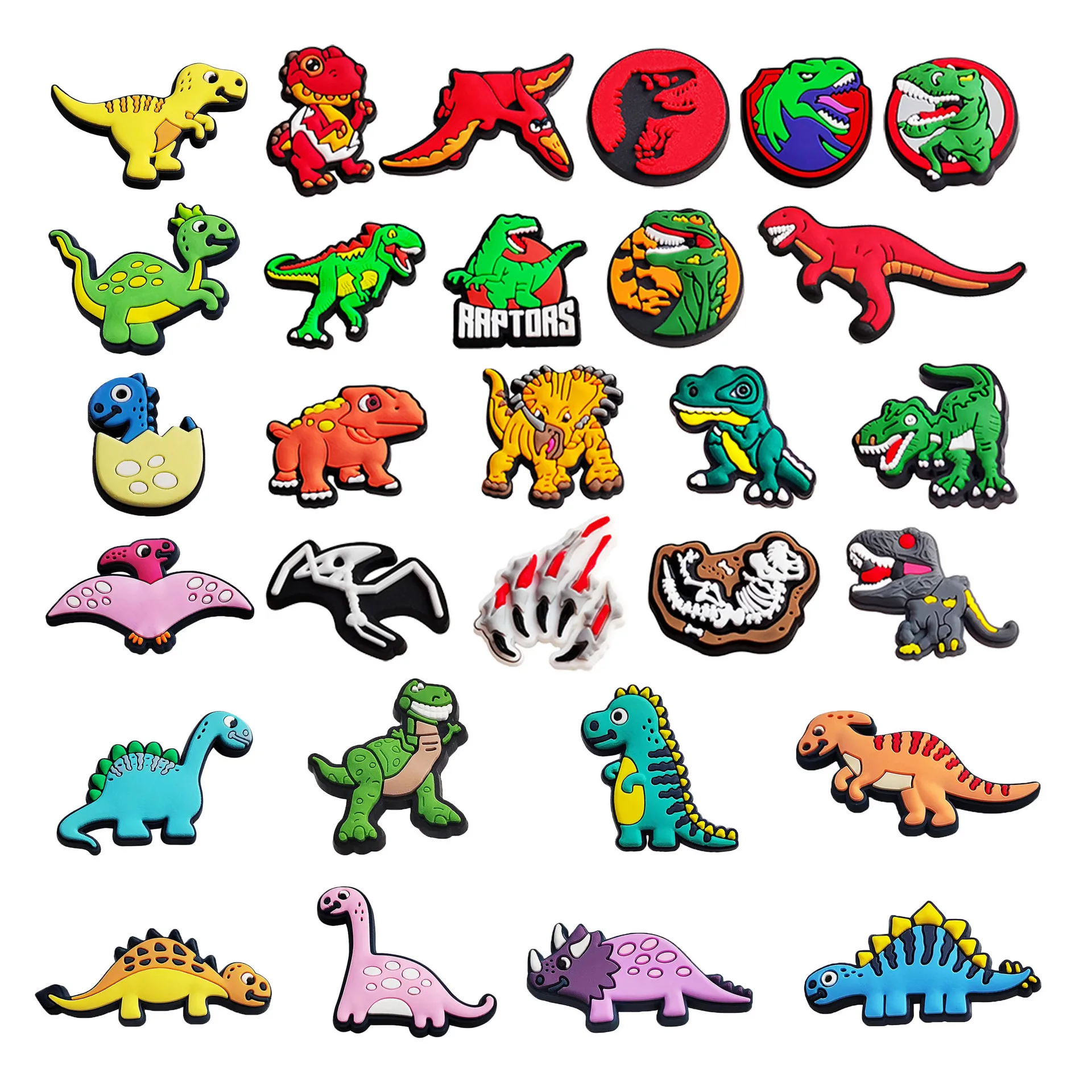 RTS wholesale New Arrival Lovely Girl cute Cartoon animal dinosaurus shoes Decoration shoe Charm Accessories Clog Charm for kids