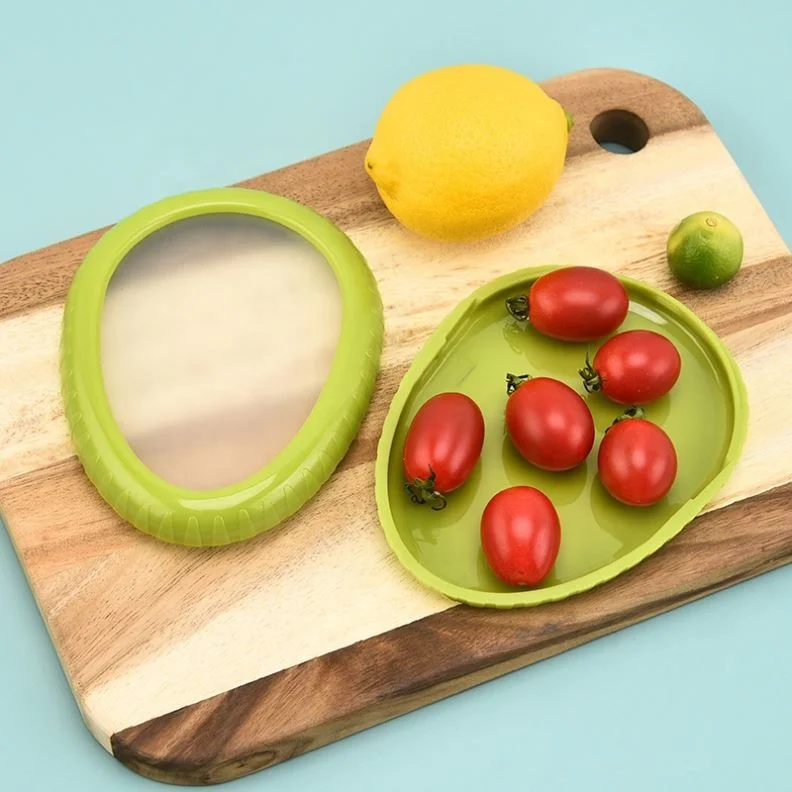 4 pack fridge Garlic Onions Lemons Potato Avocado keeper Saver Tomato Holder Reusable silicone fruit food Storage Containers Set
