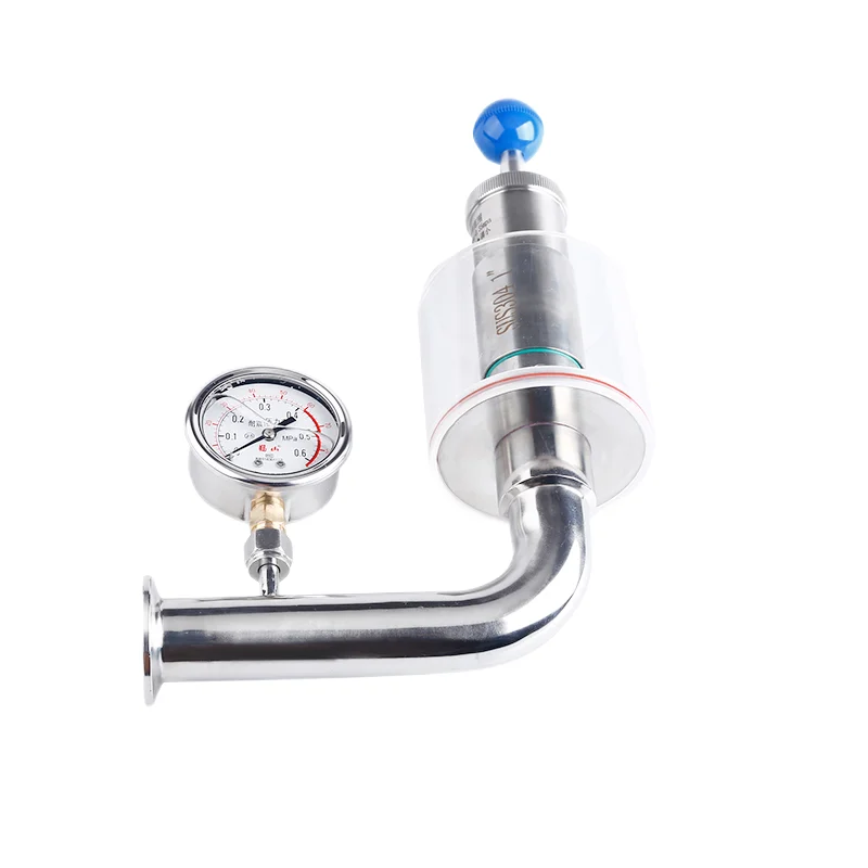 stainless steel 304 316L Tri Clamped vent valve Sanitary Exhaust Valve regulating valve