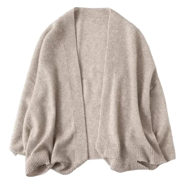 Factory Sale Customized Support New Fashion Design Comfortable Winter Warm Women Knit Cashmere Cardigan