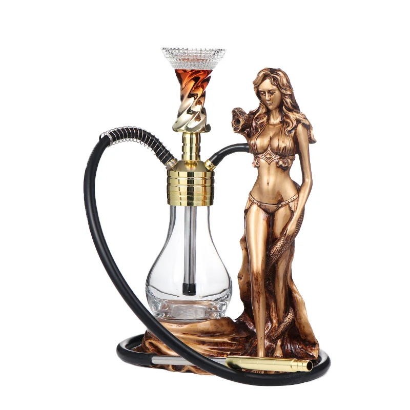 New Design Premium Quality Aluminum Shisha Hookah Luxury Led Resin Hookah