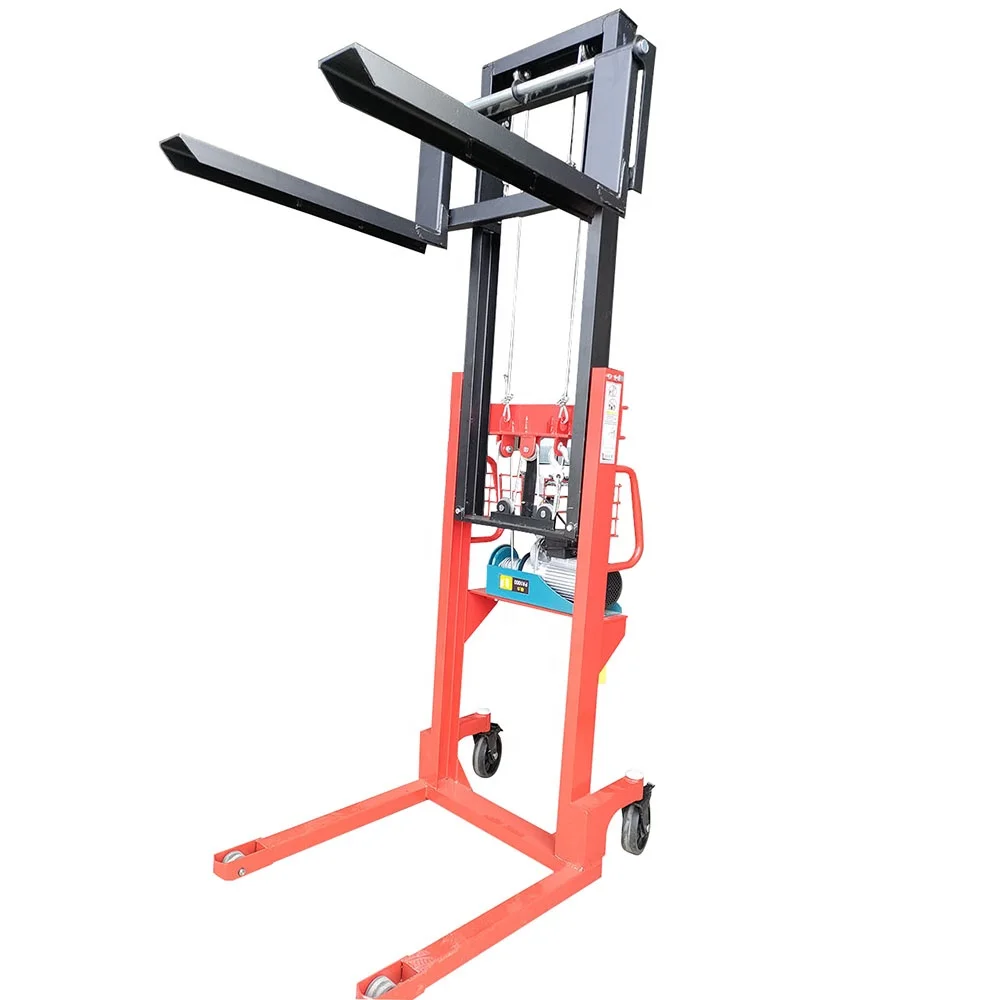 High Quality 2ton 2m Lifting Height Pallet Stackers 220v Semi Electric Stacker