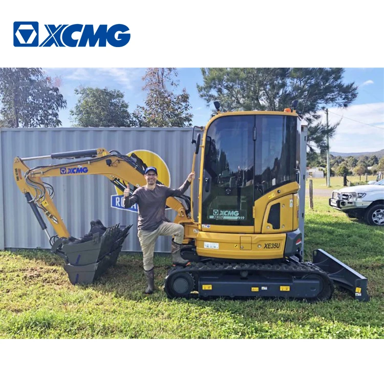 XCMG 3.5 ton hydraulic crawler escavator XE35U / XE35E mini escavator excavator machine for farm use