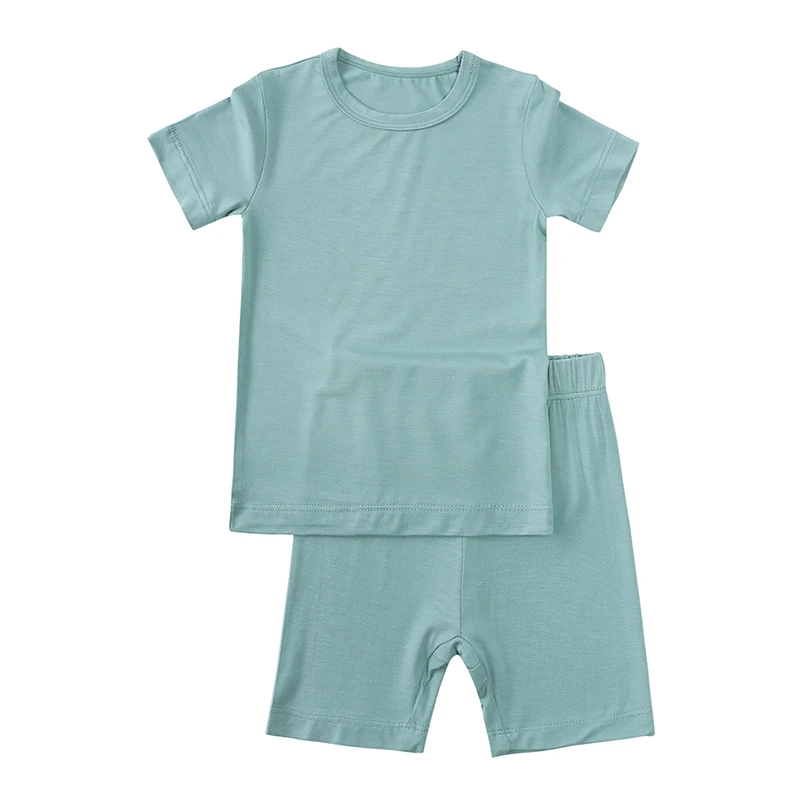 toddler baby boy girls bamboo clothing sets manufacturer kids girls boys clothing sets 2023 summer children clothes wholesale