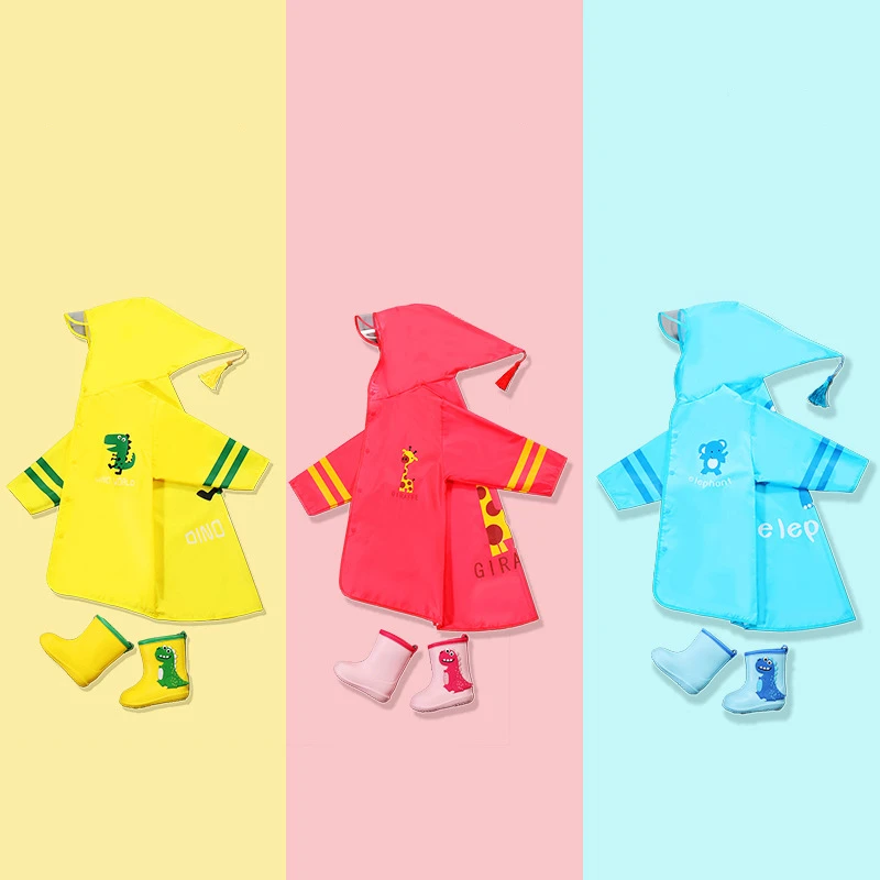 Kid Tassel hood 100% waterproof rain wear fashion design children high quality raincoat