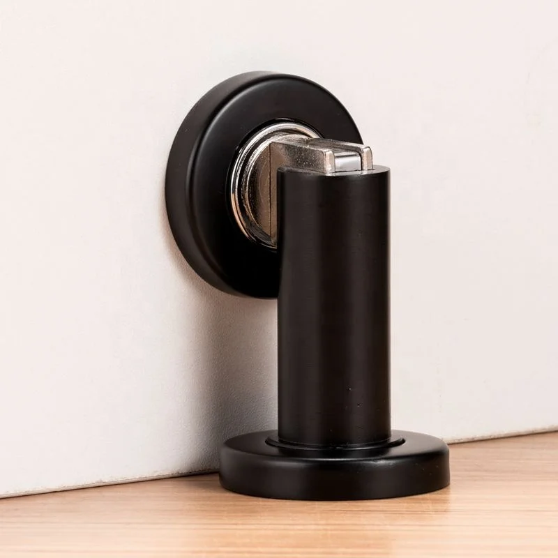 GUIDE Factory wholesale cast style home door catch strong magnetic heavy doorstop stainless steel door stopper