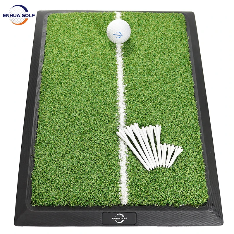 Custom Golf Mat OEM Golf Swing Detection Hitting Mat Golf Training Mat best for indoor exercise
