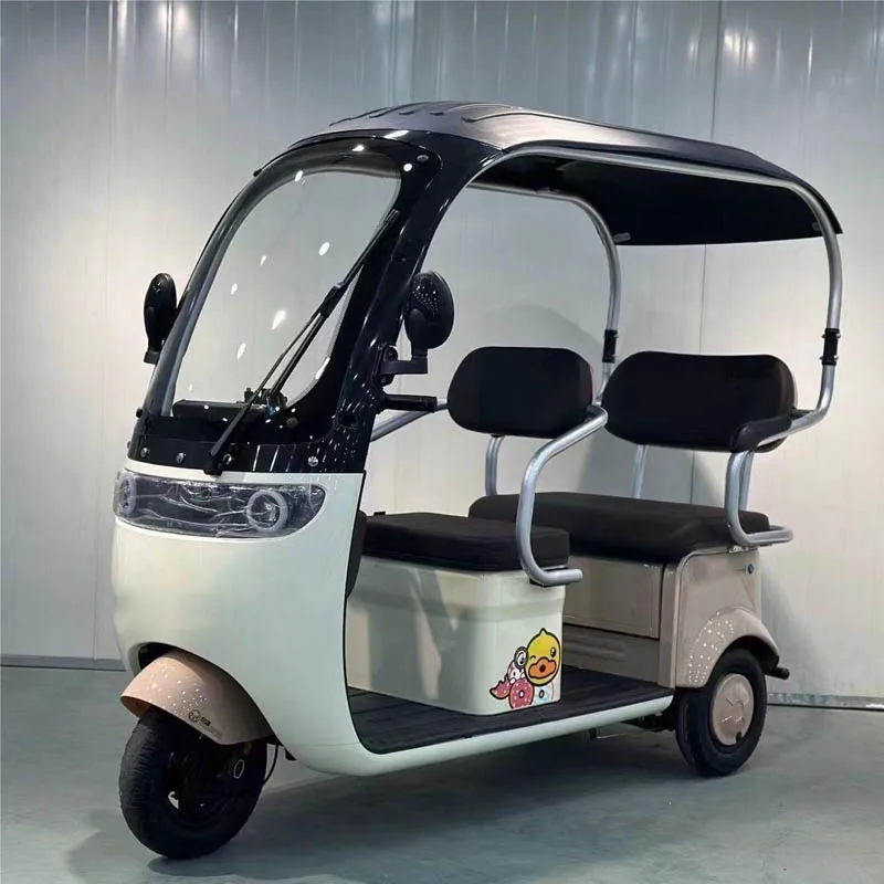 New Product Three Wheel Electric Leisure Scooter Tricycle 600-1200W Adult Electric Tricycles With Roof
