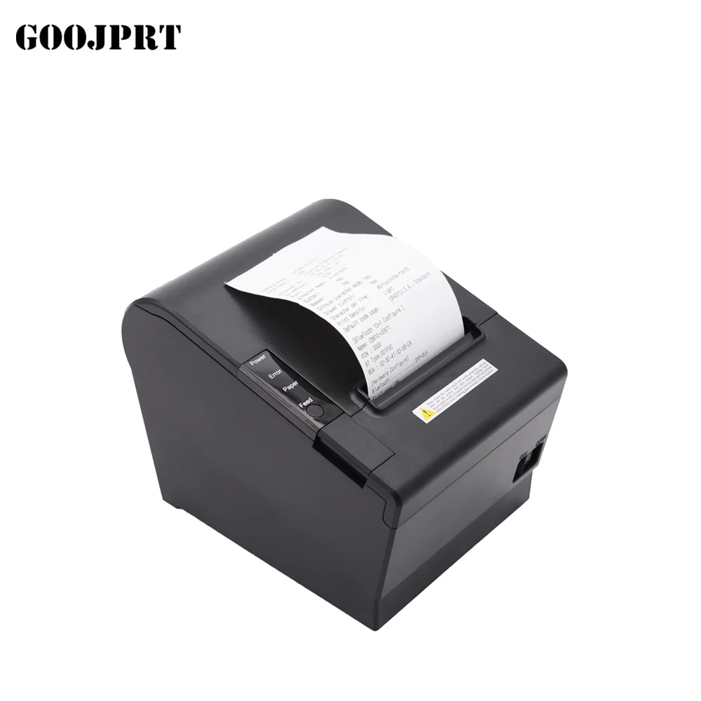Desktop 80mm USB LAN WIFI Direct Thermal Receipt Printer Bill Clear Printing Compatible with Cutter ESC/POS Printer