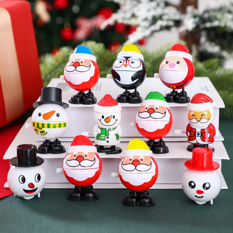 Halloween Toy Christmas Multi Kinds Reusable Stocking Stuffers Jumping Smooth Wind Up Toys Boys Girls Home Eyeball Santa Claus