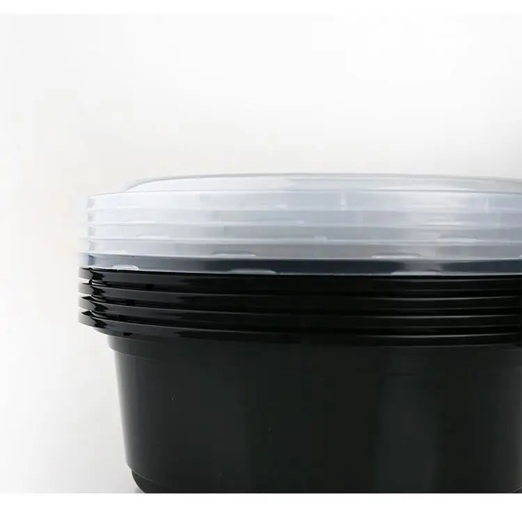 
Frozen fast food round packaging disposals disposable eco friendly bpa free plastic airtight food container 