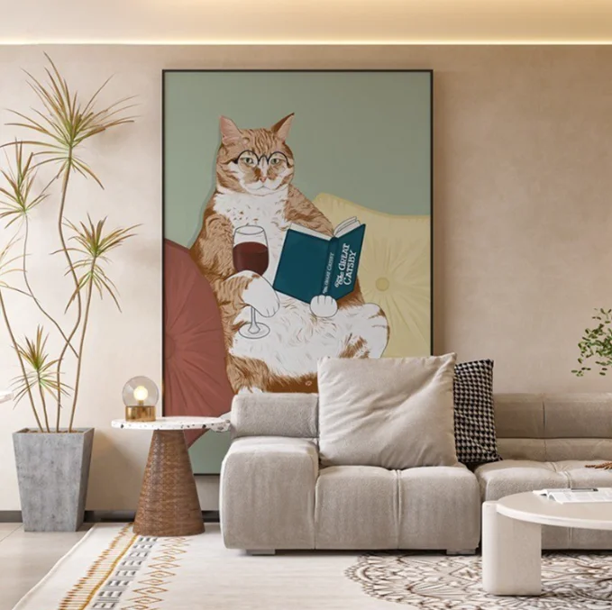 BIGIMAGE Custom POP Cartoon Design Animal Painting Kits Adult High Quality Canvas Art wall home decor decorative painting