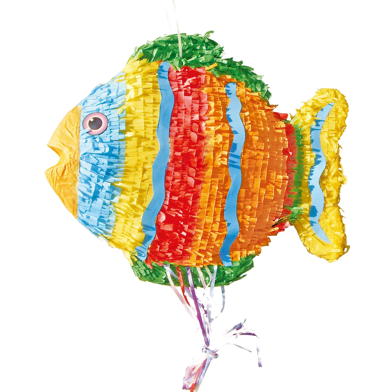 Pull String Fish Pinatas for Birthday Party Fiesta Party Decorations Ocean Themed Party Supplies