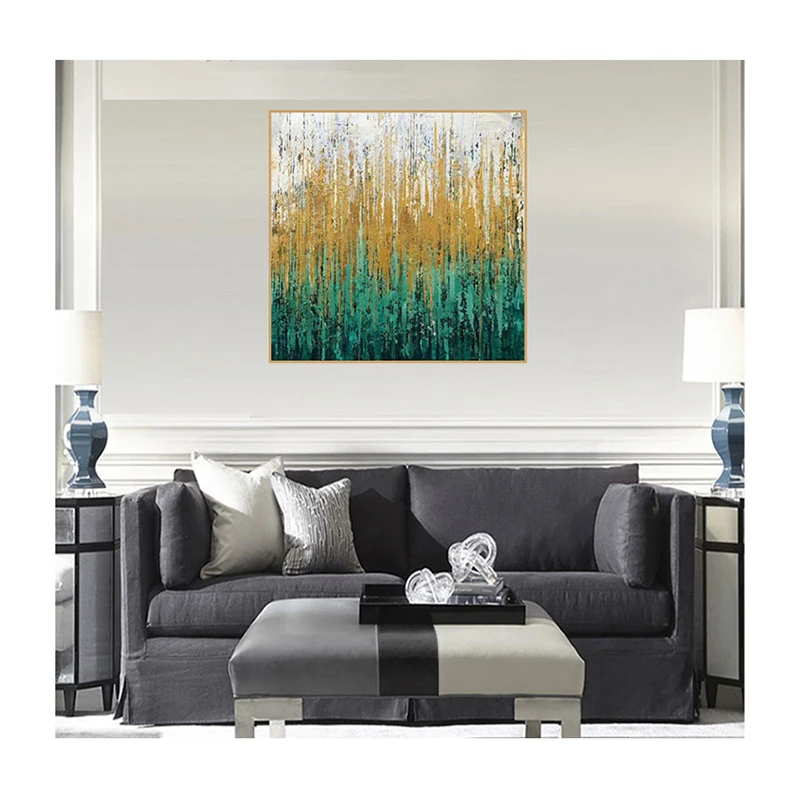 2020 самая популярная современная картина маслом ручной работы для украшения дома ресторана