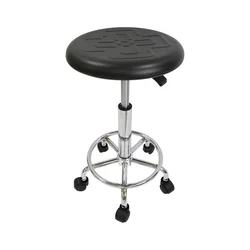 QXR Q-CRSG4 Height 41-54cm Chinese knot pattern Non sliding black antistic ESD polyurethane laboratory stool
